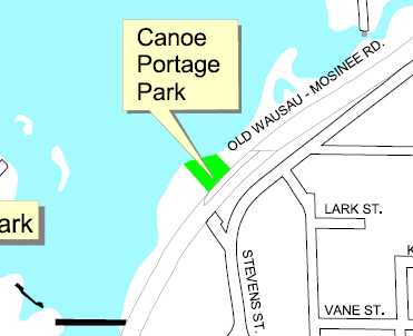 Canoe Portage Park map